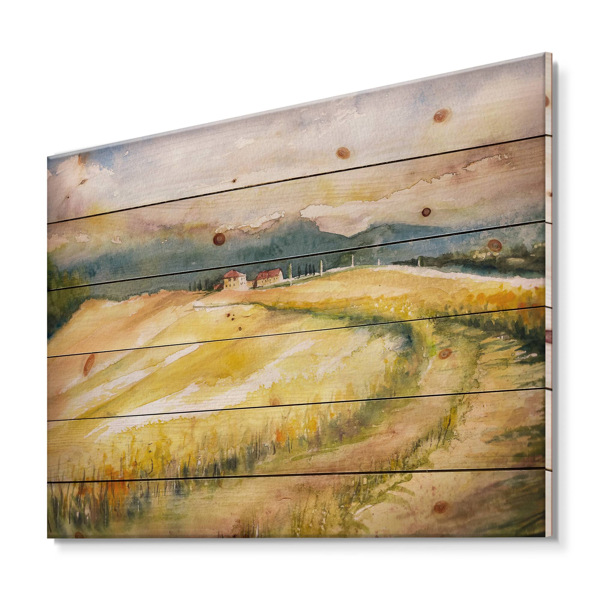 Designart - Golden Fields of Tuscany Italy